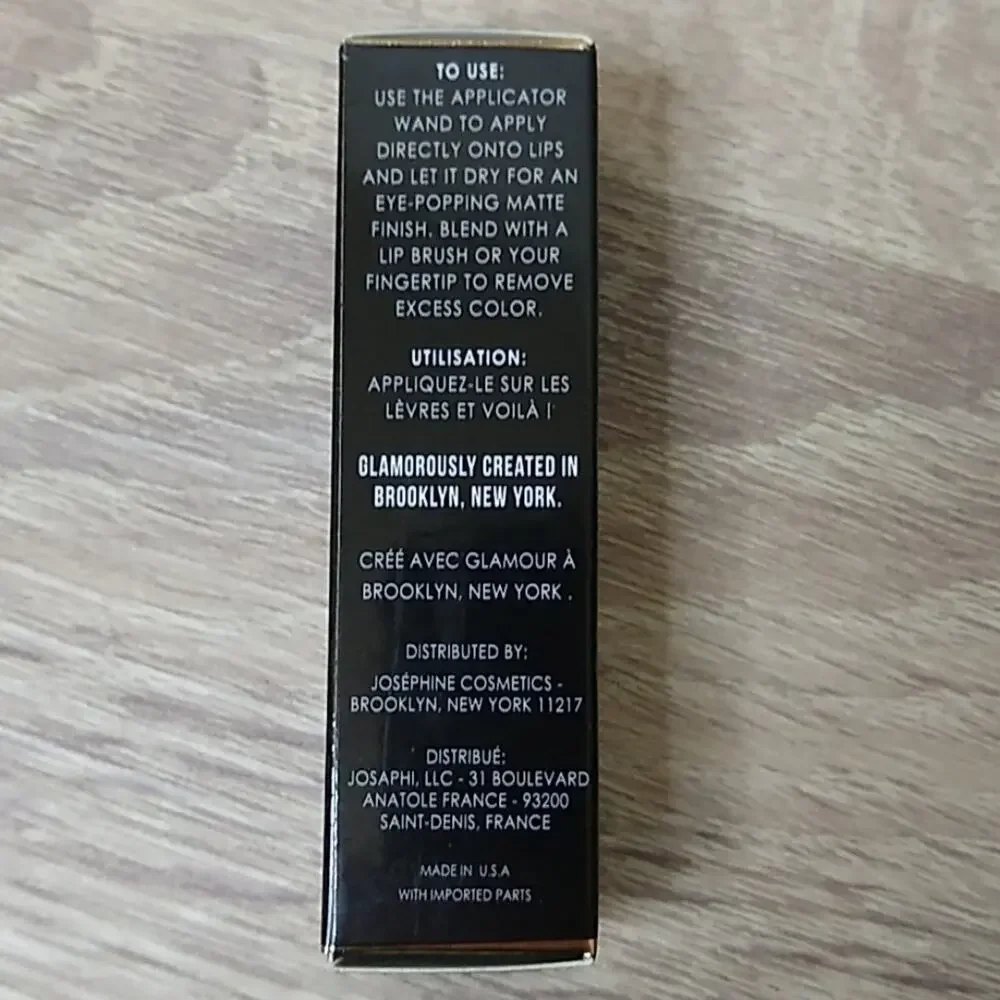 Josephine Cosmetics Matte Liquid Lipstick Tiphaine Red Vegan NEW Moisturizing